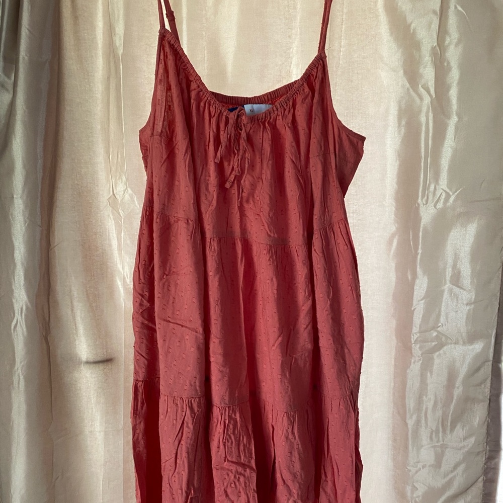 Coral Sleeveless Dress